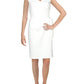 Vestido feminino Ralph Lauren Cleonie com decote em V e amarração lateral, tamanho natural 10