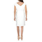 Vestido feminino Ralph Lauren Cleonie com decote em V e amarração lateral, tamanho natural 10