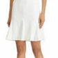 Vestido Ralph Lauren Feminino de Renda com Zíper e Manga Curta, Decote Ilusão Acima do Joelho, Ajuste Flare, Azul Marinho, Tamanho 4 Petite