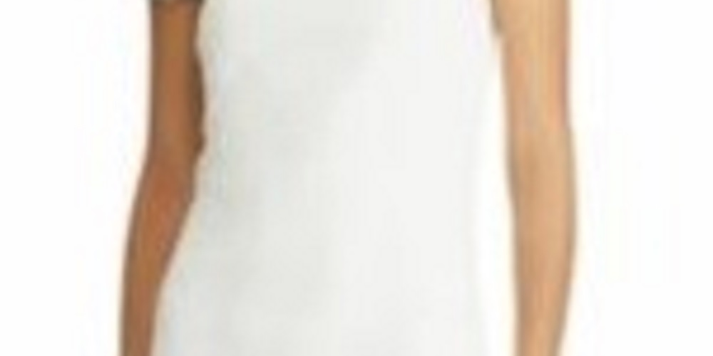 Vestido Ralph Lauren Feminino de Renda com Zíper e Manga Curta, Decote Ilusão Acima do Joelho, Ajuste Flare, Azul Marinho, Tamanho 4 Petite