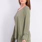 Estilo &amp; Co Feminino Algodão Cano Alto-Cinza Verde Tamanho Extra Pequeno