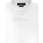 Camisa social masculina DKNY Slim-Fit Performance Stretch, resistente a rugas, preta, com punho francês, tamanho branco, 16x34-35