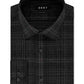 Camisa social masculina DKNY xadrez com gola cinza, tamanho 15 x 32 x 33