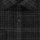 Camisa social masculina DKNY xadrez com gola cinza, tamanho 15 x 32 x 33