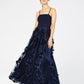 Trixxi Juniors' Flower-Petals Gown Navy Size 15