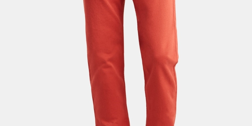 Calça jeans Levi's 502 Regular Tapered Fit Masculina Laranja Escuro Tamanho 36X34