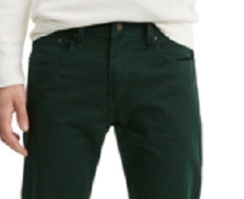 Calça jeans Levi's 502 Taper Soft Twill masculina, verde, tamanho 32x34