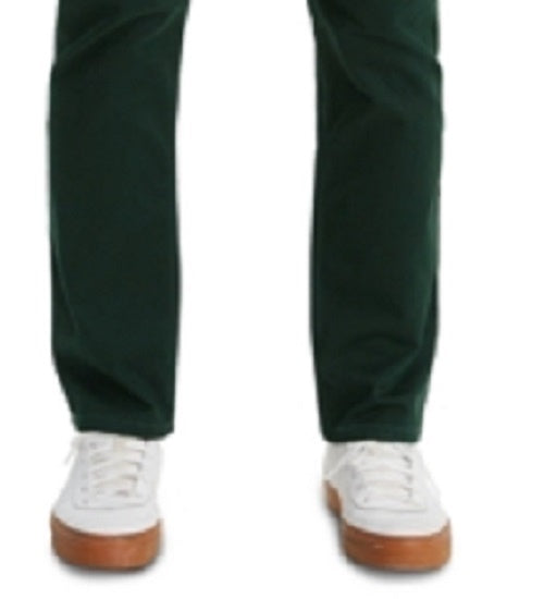 Calça jeans Levi's 502 Taper Soft Twill masculina, verde, tamanho 32x34