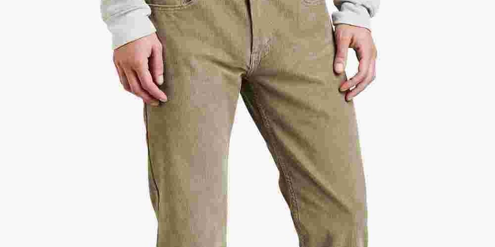Calça Levi's 502 Taper Veludo Cotelê Masculina Marrom Tamanho 32X30