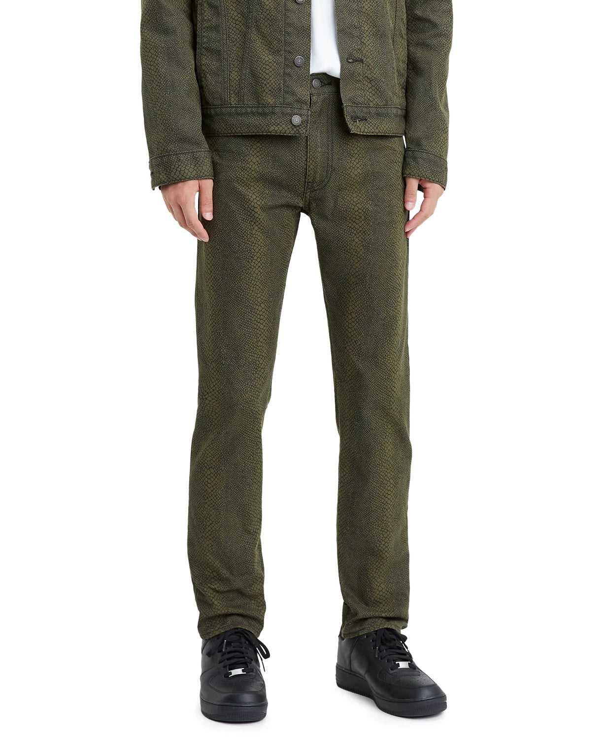 Calça jeans Levi's Masculina Coleção Limitada 502™ Algodão Canvas Tapered Verde Tamanho 33X30