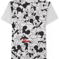 Camiseta masculina Jem Repeating Mickey Mouse da Jem, branca, tamanho extragrande