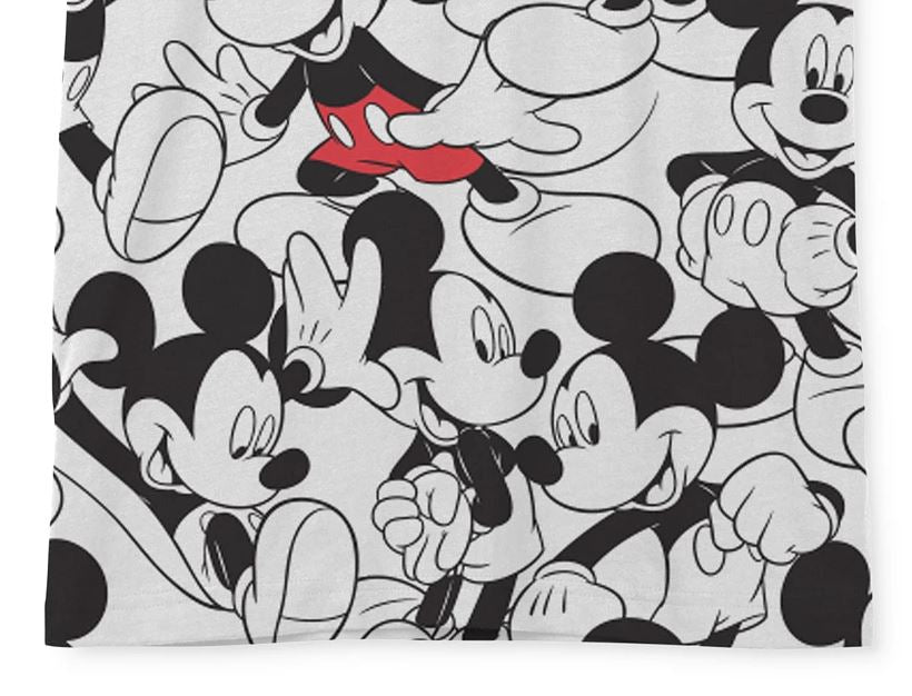 Camiseta masculina Jem Repeating Mickey Mouse da Jem, branca, tamanho extragrande