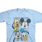 Camiseta infantil Disney para meninos, escolha a felicidade, azul, tamanho 4