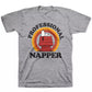 Camiseta infantil Snoopy Professional Napper da Peanuts Little Boy, cinza, tamanho 6