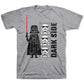 Camiseta infantil Star Wars Dark Side para meninos, tamanho 2, cinza