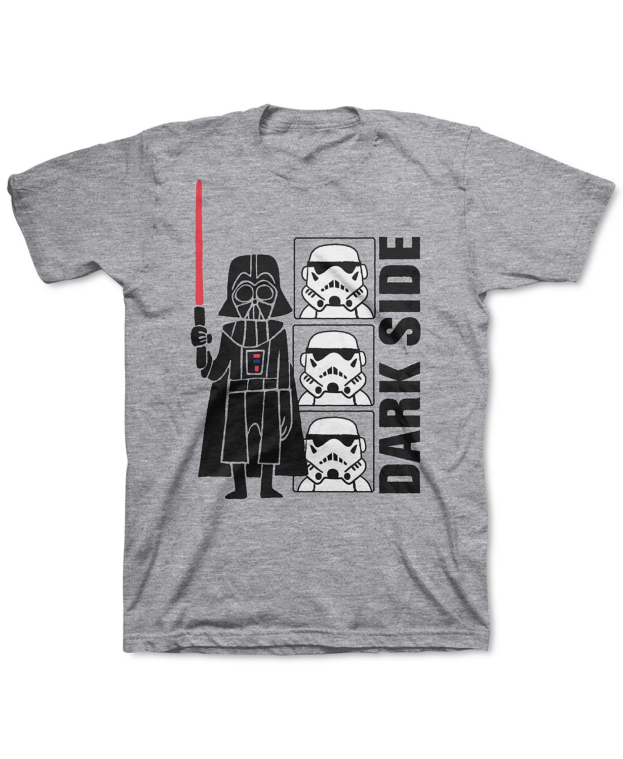 Camiseta Star Wars Little Boys Dark Side Cinza Tamanho 5