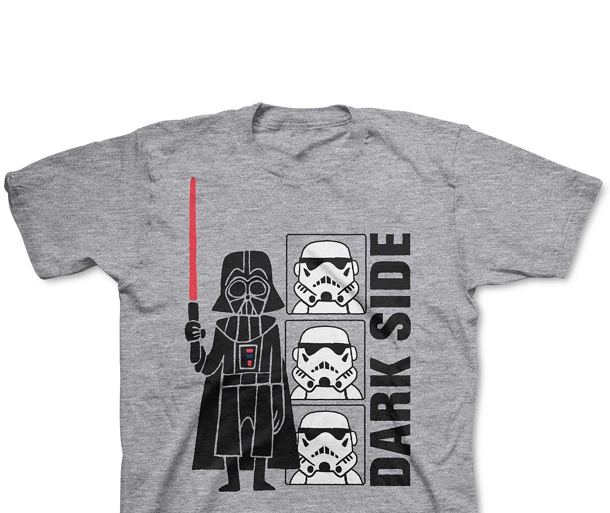 Camiseta Star Wars Little Boys Dark Side Cinza Tamanho 5