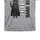 Camiseta Star Wars Little Boys Dark Side Cinza Tamanho 5