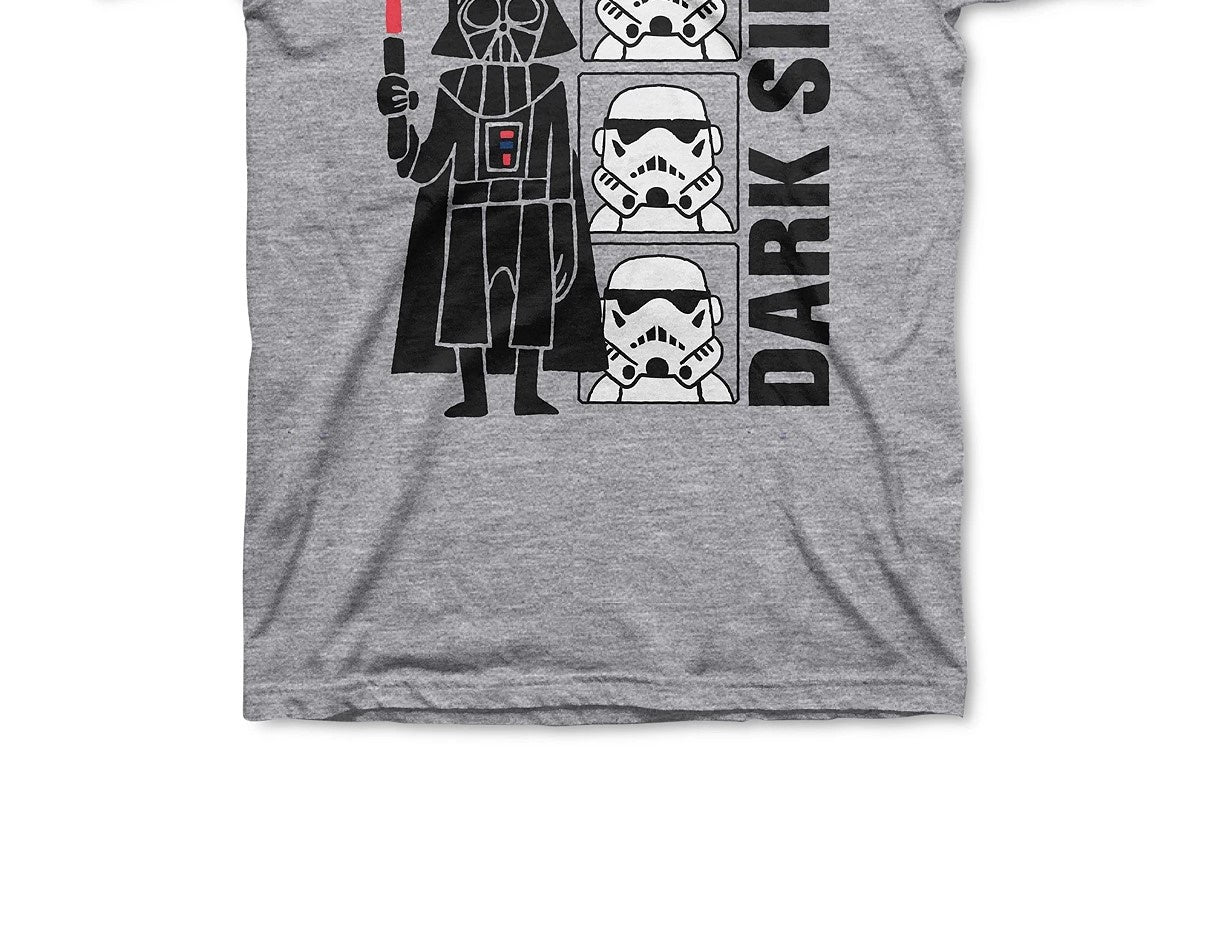 Camiseta Star Wars Little Boys Dark Side Cinza Tamanho 5