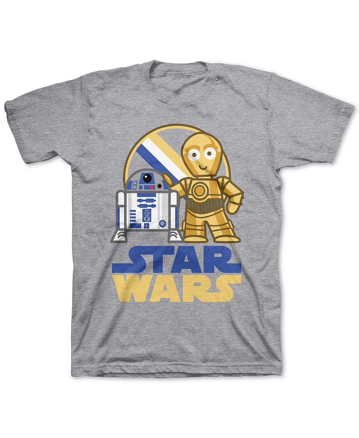 Camiseta infantil Star Wars Buddies para meninos, tamanho 2, cinza