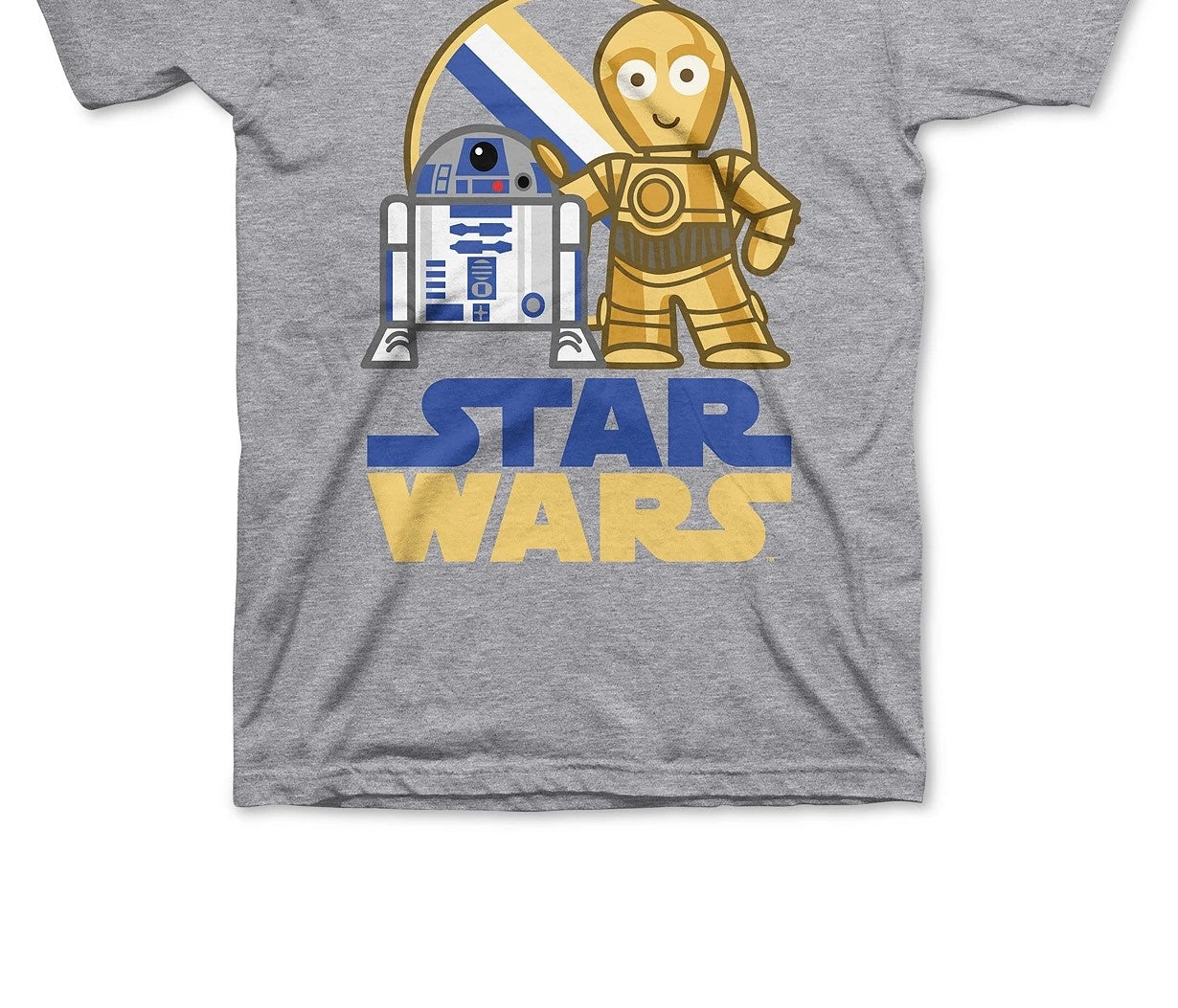 Camiseta infantil Star Wars Buddies para meninos, tamanho 2, cinza