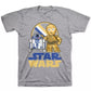 Camiseta Star Wars Little Boy's Buddies Cinza Tamanho 4