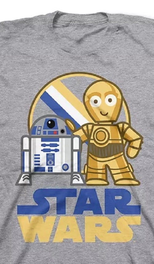 Camiseta Star Wars Little Boy's Buddies Cinza Tamanho 4
