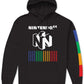 Moletom com capuz gráfico masculino híbrido preto tamanho XX-G