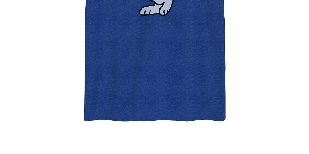 Camiseta masculina híbrida Snoopy Chill Out Graphic manga curta azul tamanho XX-G