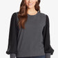 Skinnygirl Crissy Top Feminino Cinza Escuro Tamanho P