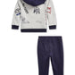 Ralph Lauren Baby Boy's Light Hoodie &amp; Joggers Azul Marinho Tamanho 18 Meses