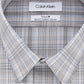 Camisa social masculina Calvin Klein Slim Fit Stretch Performance xadrez bege tamanho 16,5 x 32 x 33
