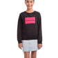 Calvin Klein Big Girls Moletom com logotipo preto tamanho 7
