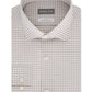 Camisa social masculina Michael Kors Hay Check Slim Fit Bege Tamanho 15,5 x 32 x 33
