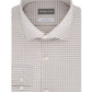 Camisa social masculina Michael Kors Slim-Fit sem passar a ferro Airsoft Performance Stretch Check, bege, tamanho 32-33