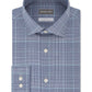 Camisa social xadrez elástica Michael Kors masculina slim fit, sem necessidade de passar a ferro, tamanho 34-35