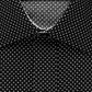 Camisa social masculina Sean John com bolinhas e ajuste sob medida, preta, tamanho 15,5 x 34 x 35