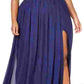 Vestido feminino City Studios com estampa tulipa e detalhes da moda, azul-marinho, tamanho 22W