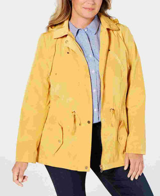 Jaqueta utilitária plus size feminina Charter Club dourada tamanho 2X
