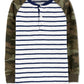 Camiseta Henley de algodão listrada e camuflada Carter's Little &amp; Big Boy's, tamanho 8, vários tamanhos