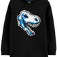 Camiseta de algodão com estampa de dinossauro fluorescente Carter's Little &amp; Big Boys, preta, tamanho 6