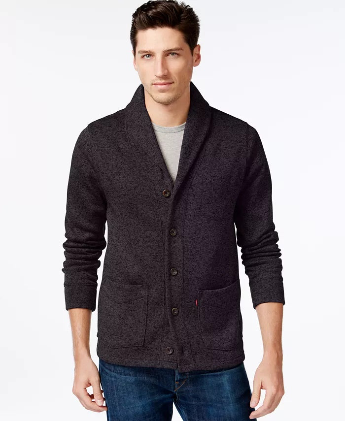 Suéter masculino Levi's de malha de lã, preto, tamanho XX-G