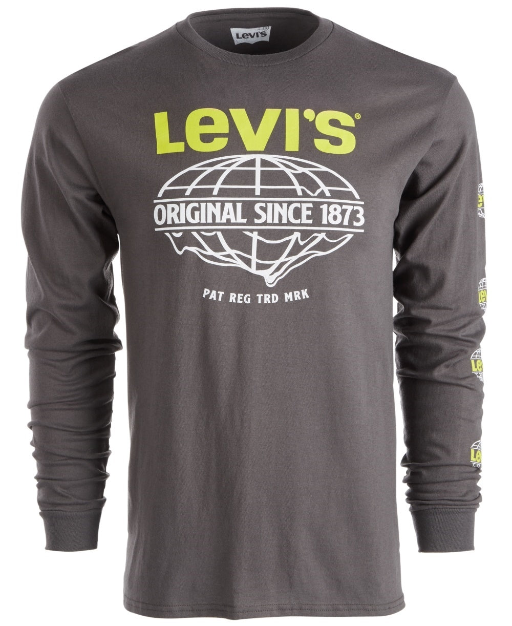 Camiseta Levi's Masculina Manga Longa Network Preta Tamanho XX-G