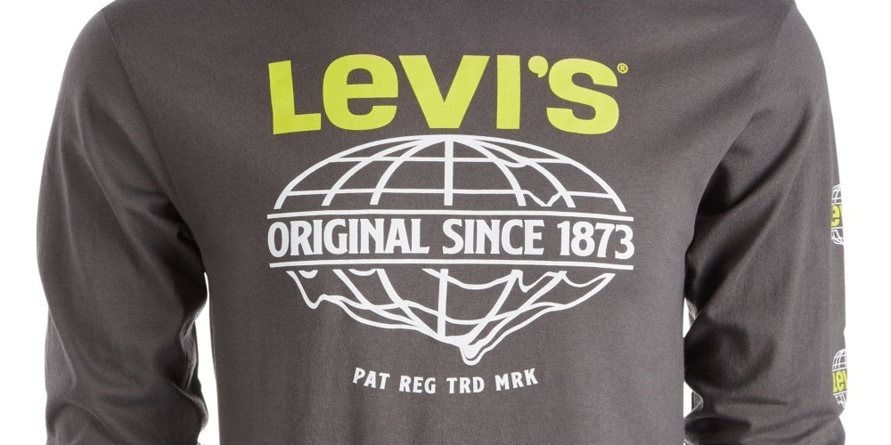 Camiseta Levi's Masculina Manga Longa Network Preta Tamanho XX-G