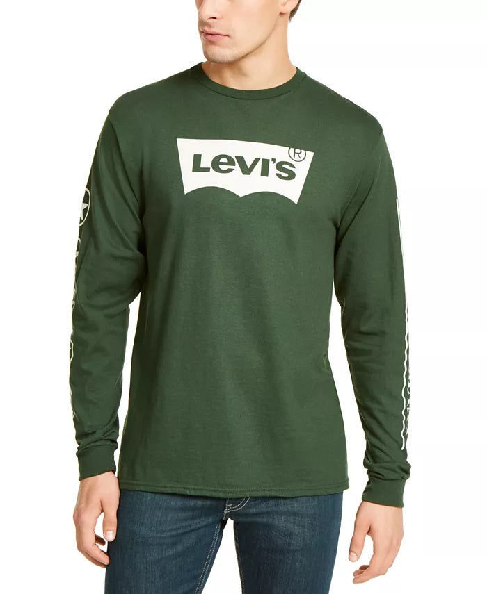 Camiseta Levi's Masculina Tundra Logo Graphic Verde Tamanho Médio
