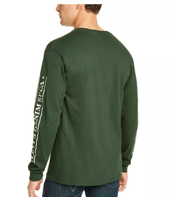 Camiseta Levi's Masculina Tundra Logo Graphic Verde Tamanho Médio