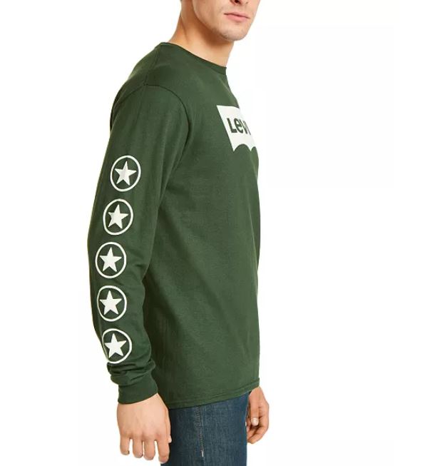 Camiseta Levi's Masculina Tundra Logo Graphic Verde Tamanho Médio