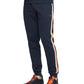 Calça de moletom listrada masculina Calvin Klein azul tamanho grande