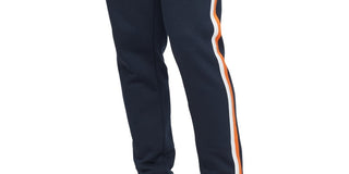 Calça de moletom listrada masculina Calvin Klein azul tamanho XX-G