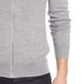 Suéter masculino Calvin Klein Merino com zíper completo, cor carvão, tamanho pequeno